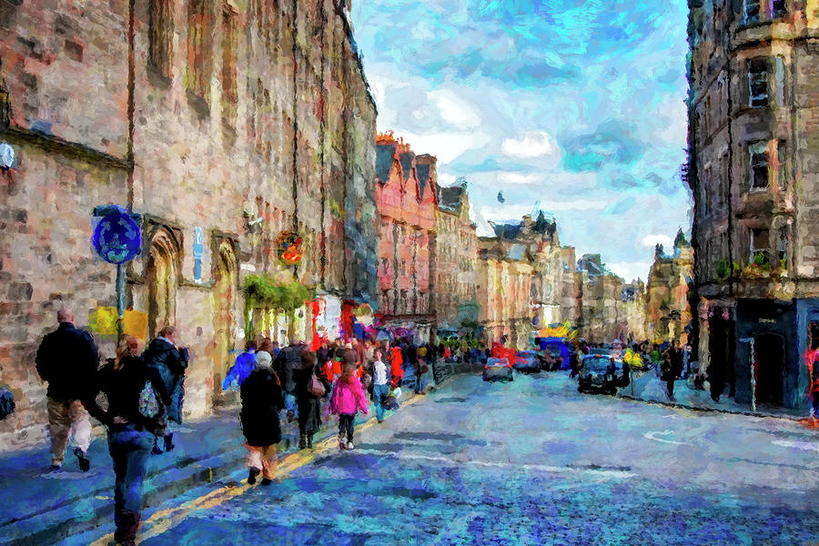 The City of Edinburgh Digital Art by SnapHappy Photos