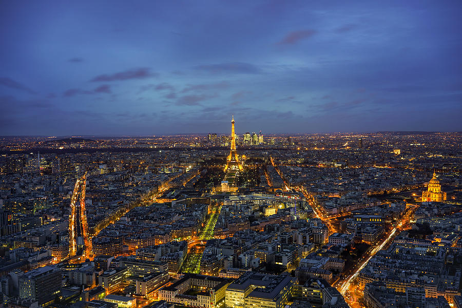 The City Of Paris In France Seen From Above. Photograph
