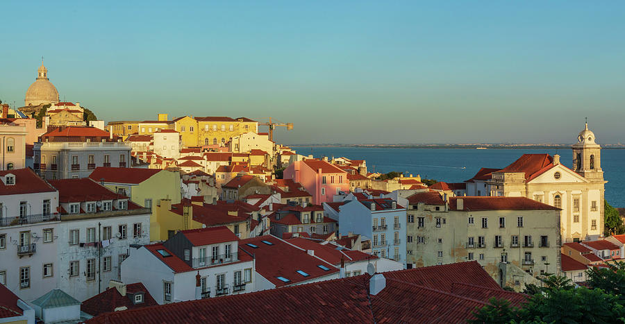 Lisboa Photograph - The City Of Portugal With The Pit In The Background by Vicen Photography Lisboa Photograph - The City Of Portugal With The Pit In The Background by Vicen Photography