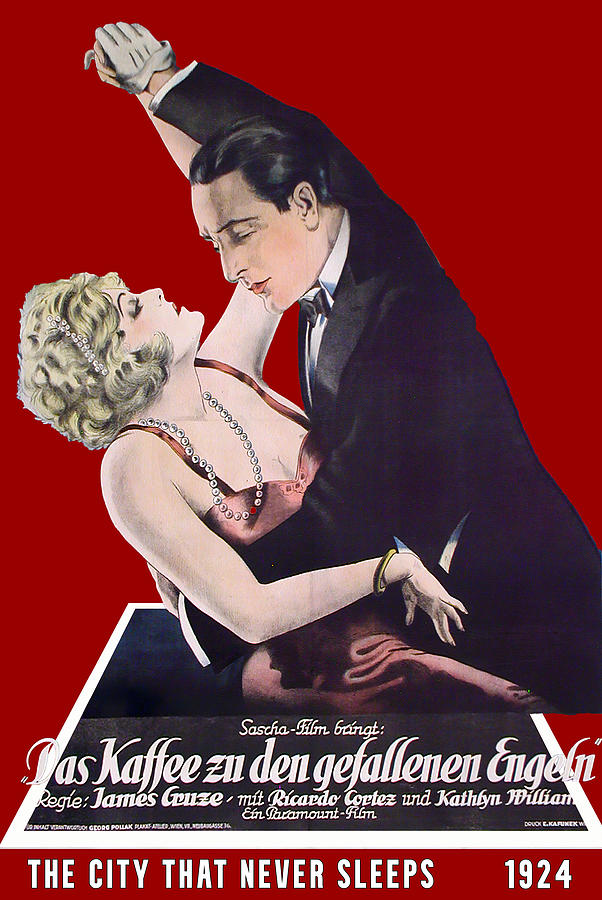 Vintage Mixed Media - The City That Never Sleeps, 1924 - 3d movie poster by Movie World Posters