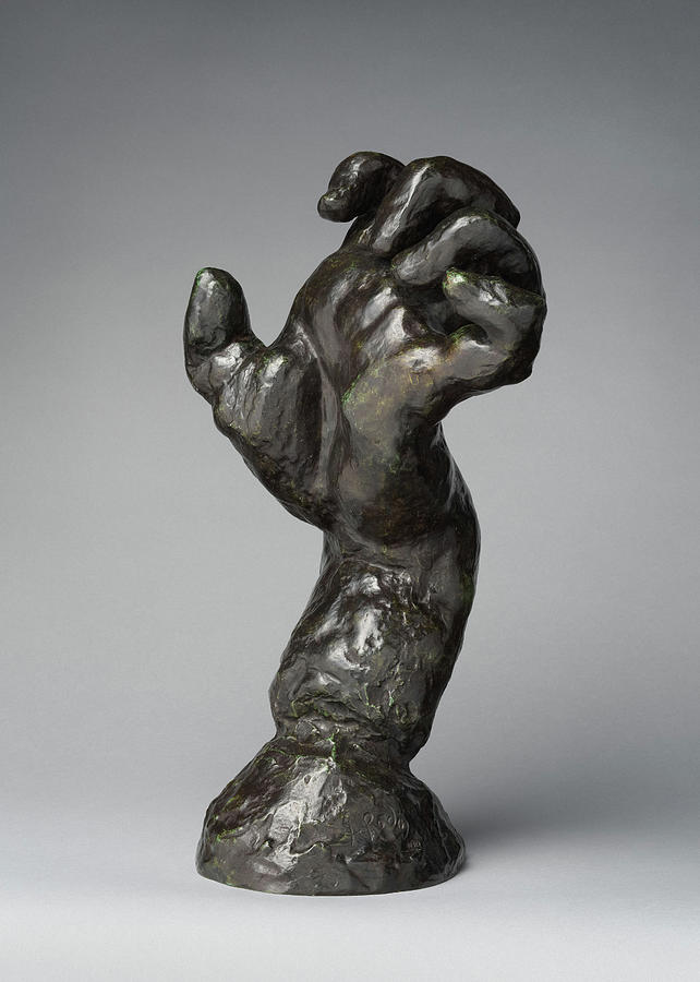 Auguste Rodin Painting - The Clenched Left Hand by Auguste Rodin