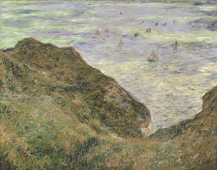 The Cliff at Pourville Painting by Claude Monet - Fine Art America