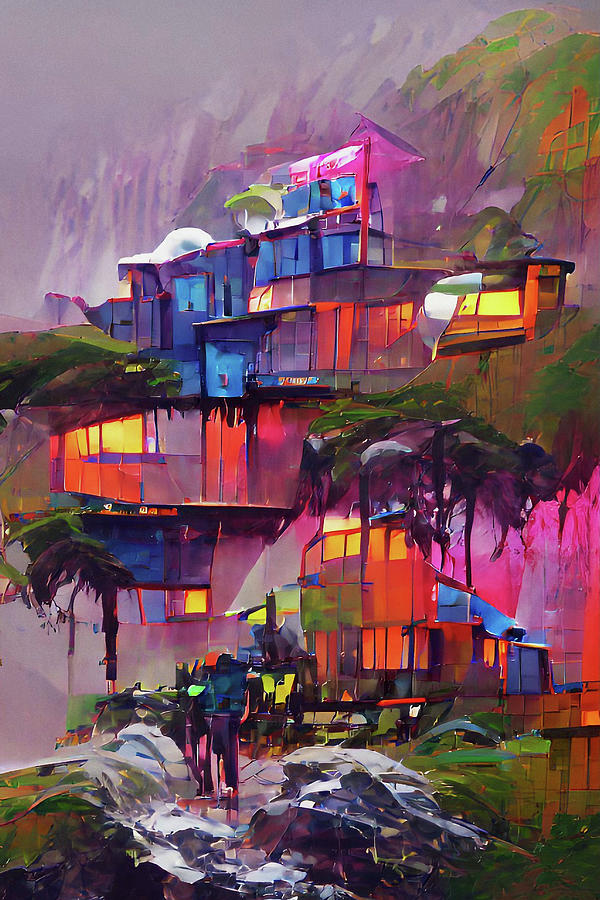 The Cliff House Digital Art by David Hansen
