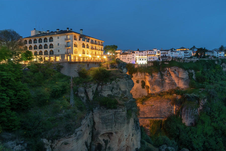 The Cliffs and Gorge at Night Photograph by Betty Eich