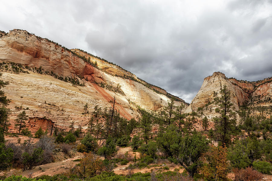 The Cliffs Around Zion Canyon Photograph by Belinda Greb