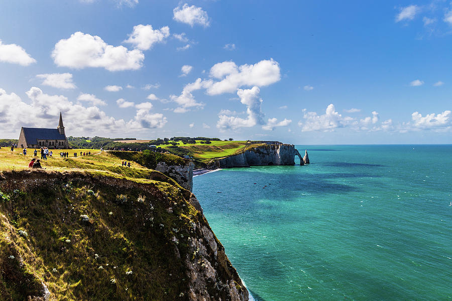 The cliffs at Etretat Photograph by Fabiano Di Paolo