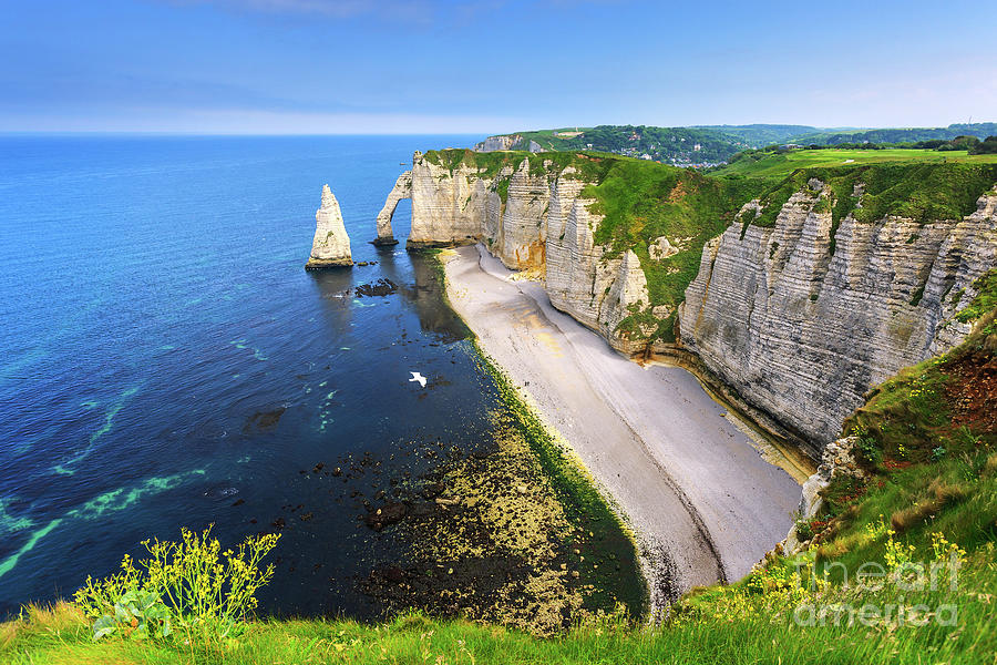 The cliffs of Etretat  Photograph by Henk Meijer Photography