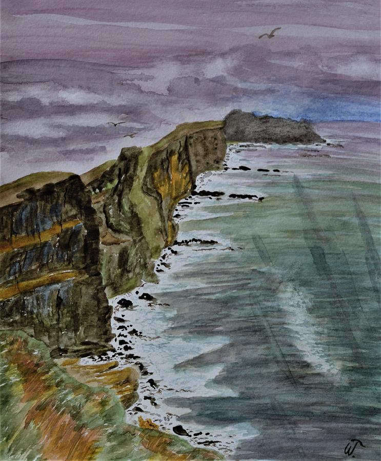 The Cliffs of Moher Painting by Warren Thompson