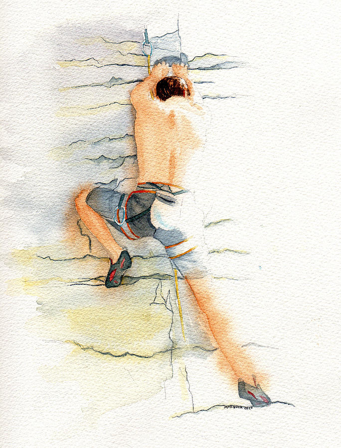 The Climber Painting