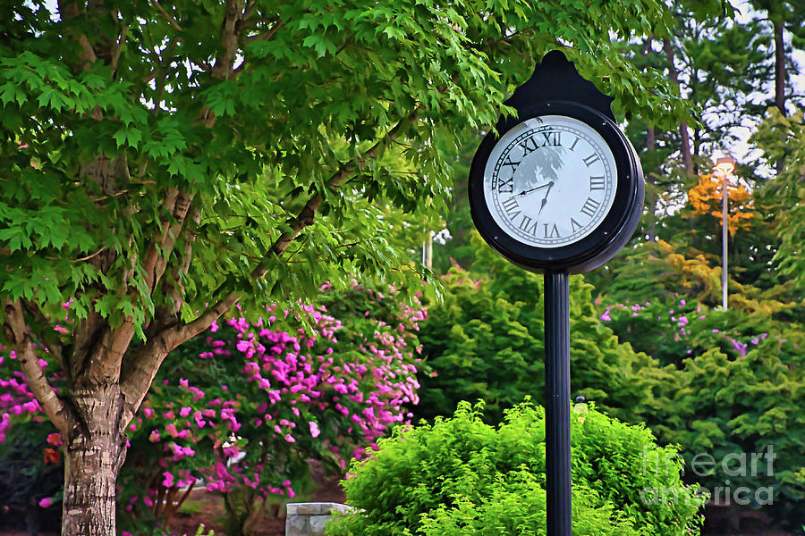 The Clock at Keowee Key Club Photograph by Amy Dundon