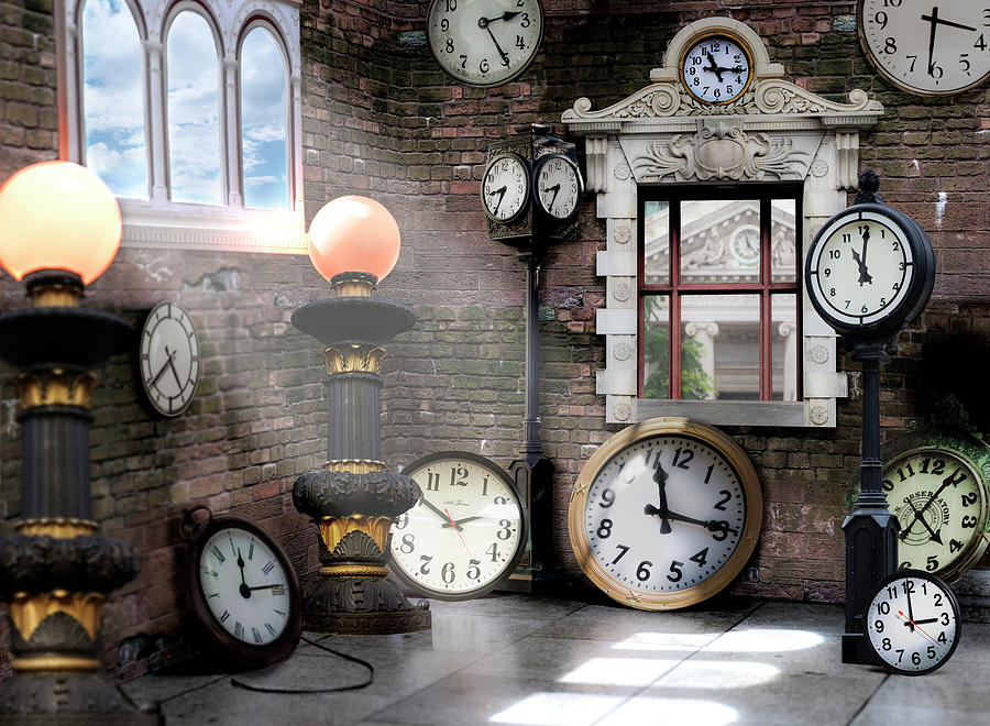 The Clock Room Photograph by John Manno