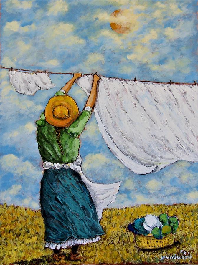 The Clothes Line Painting by Frank Morrison