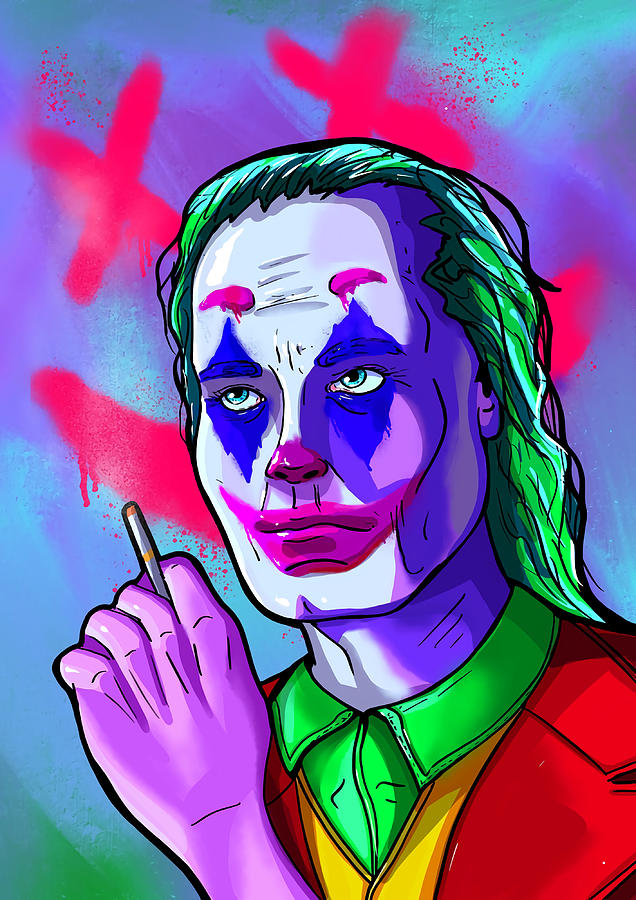 The clown Poster tumblr Painting by Miller Adams - Pixels