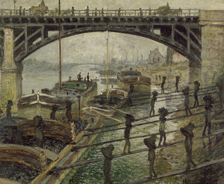 The Coalmen - Claude Monet Painting by Aesthetics Store The Coalmen - Claude Monet Painting by Aesthetics Store