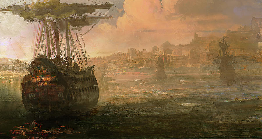 Paris Painting - The Coast of Alexandria  by Joseph Feely