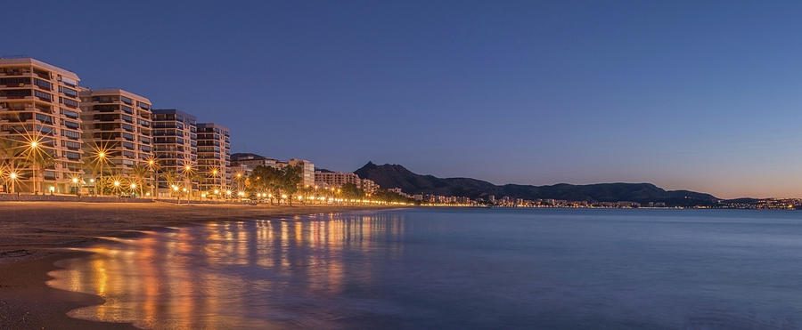 Landscapes Photograph - The Coast Of Benicassim By Night by Vicen Photography Landscapes Photograph - The Coast Of Benicassim By Night by Vicen Photography