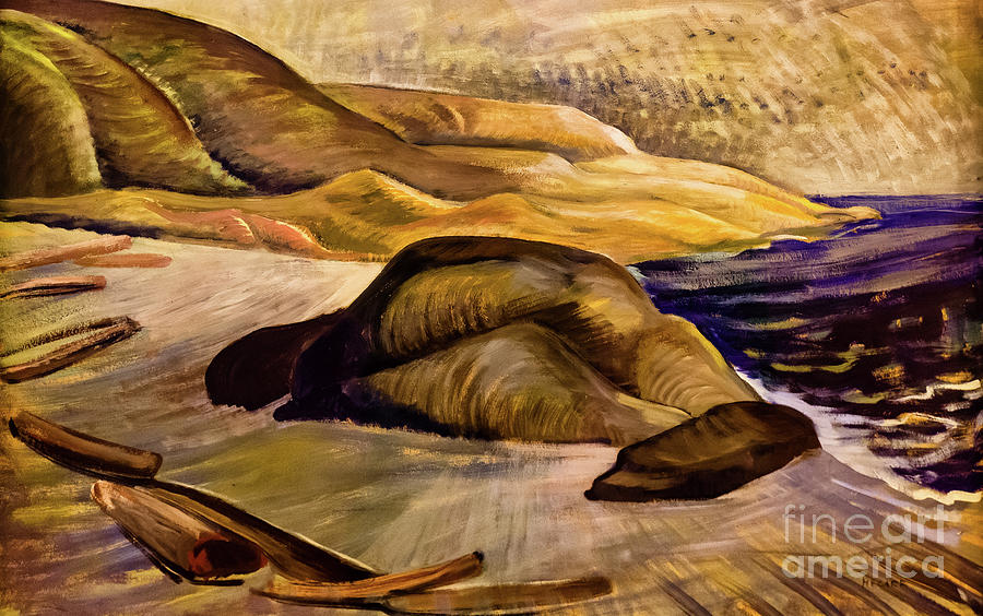 The Coast of Juan de Fuca 1936 by Emily Carr Painting by Emily Carr