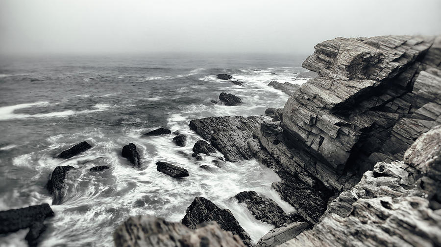 The Coast of Maine in Winter Photograph by Sleepy Weasel