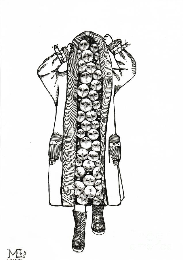 Magic Drawing - The coat by Maria Barchan