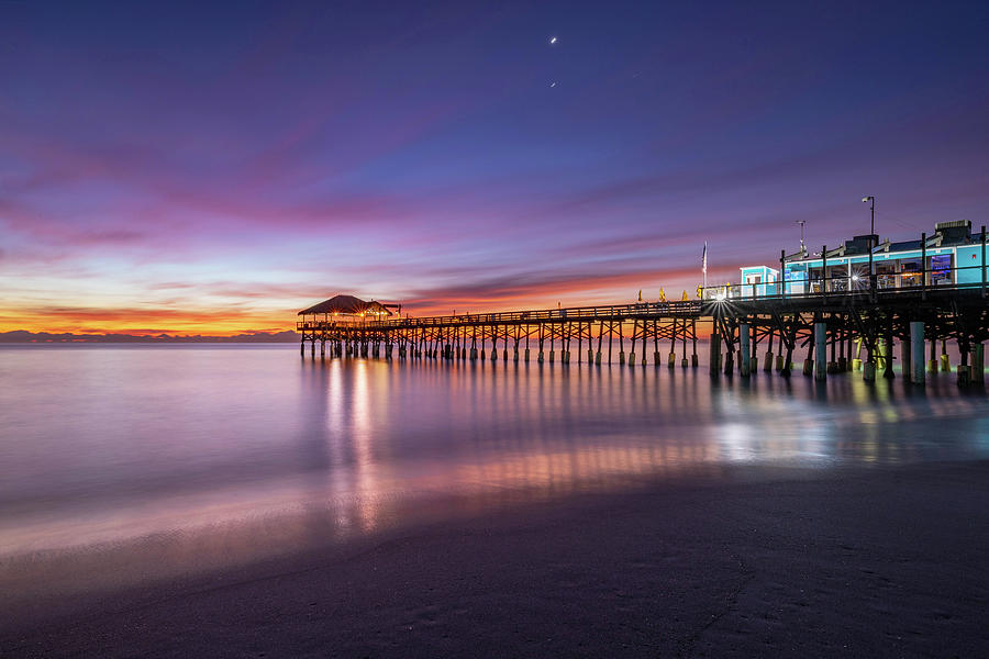 The Cocoa Beach Pier At Twilight Photograph