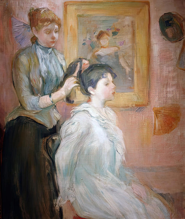 The Coiffure- The Hairdresser Painting by Berthe Morisot - Fine Art America