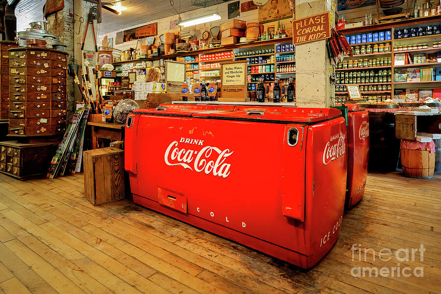 The Coke Cooler at the Country Store Photograph by Shelia Hunt