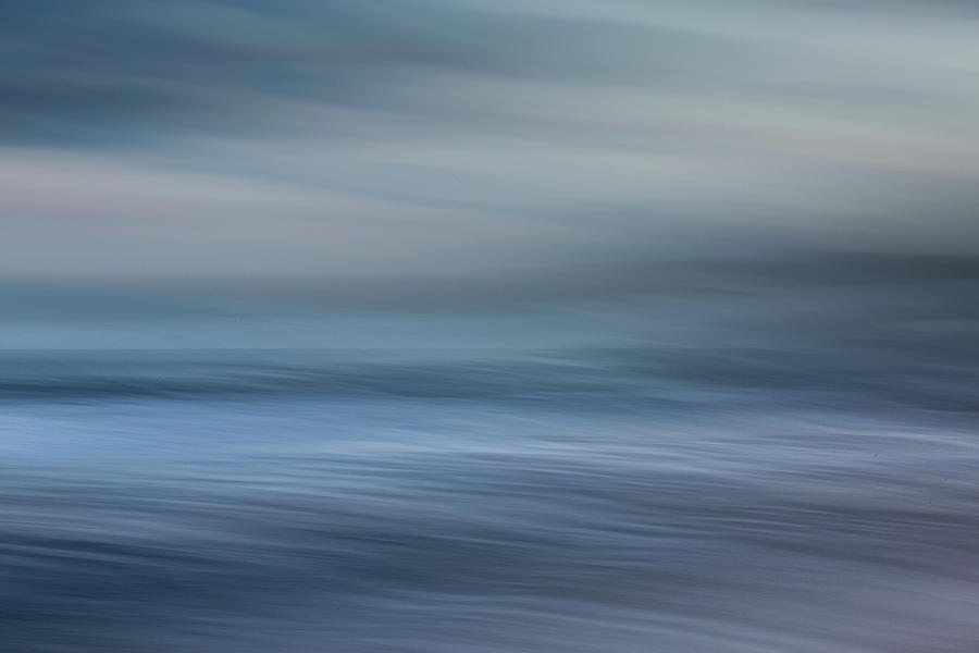 The Cold Blue Sea Photograph by Anita Nicholson