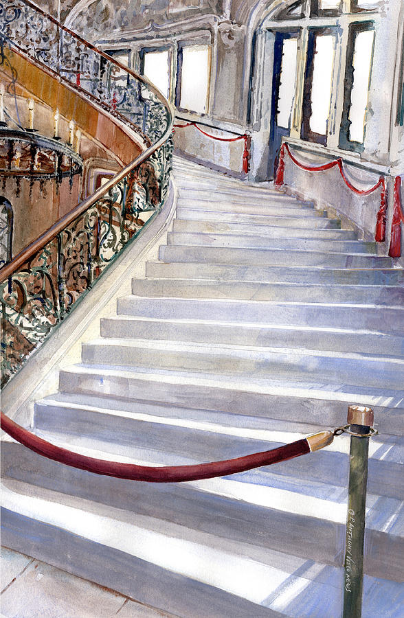 The Cold Staircase Painting by P Anthony Visco