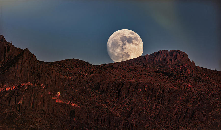 The Cold Moon Rising  Photograph by Saija Lehtonen