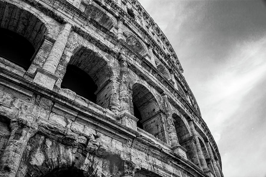 The Coliseum in Black and White Photograph by Rich Isaacman