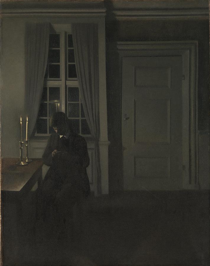  The Collector of Coins Painting by Vilhelm Hammershoi