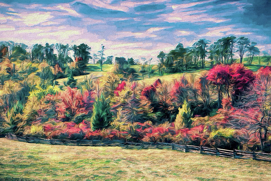 Mountain Painting - The Color of Autumn Dreams ap by Dan Carmichael