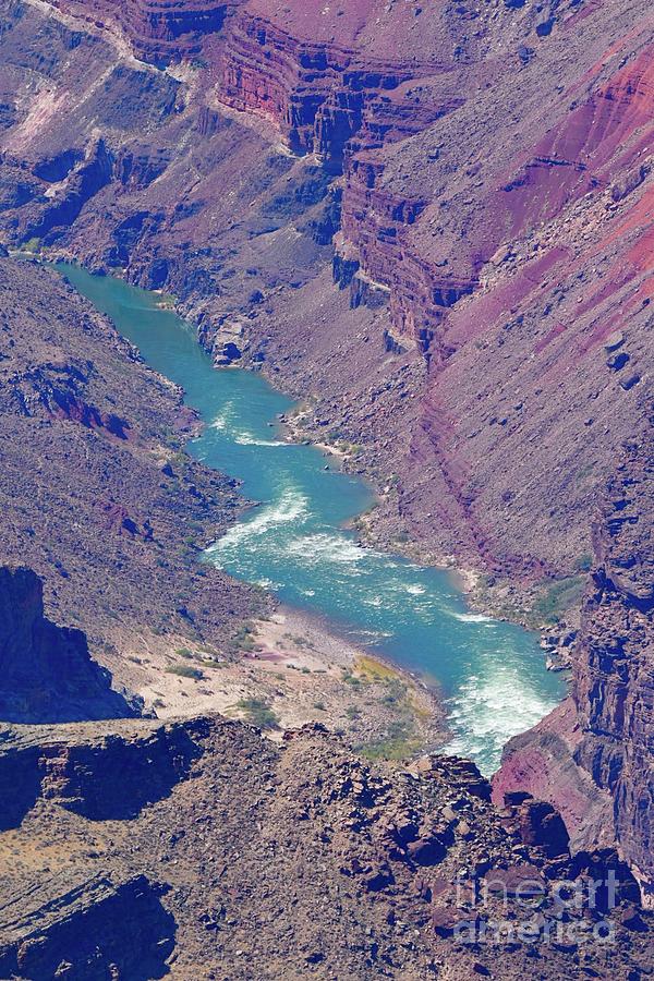 The Colorado River at the Grand Canyon Digital Art by Tammy Keyes