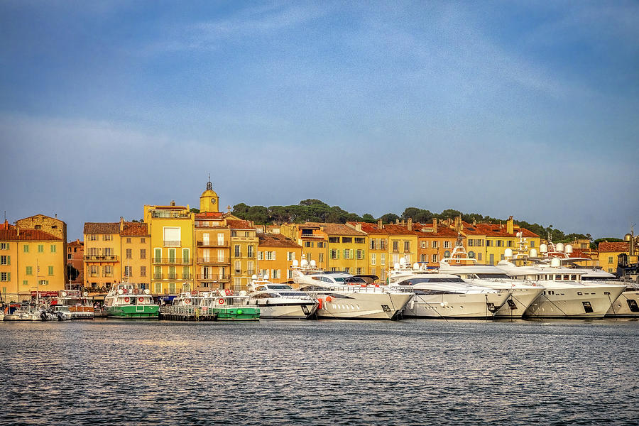 The Colorful Harbor of Saint-Tropez, French Riviera Photograph by ...