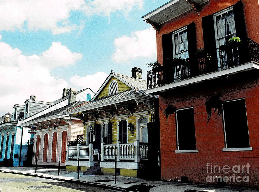 Architecture Photograph - The Colorful Row Houses in New Orleans by Dora Sofia Caputo