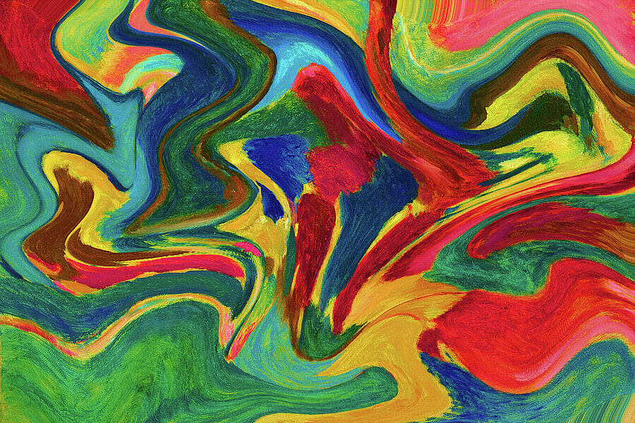 The Colorful Spirit of Abstraction Digital Art by Shelli Fitzpatrick