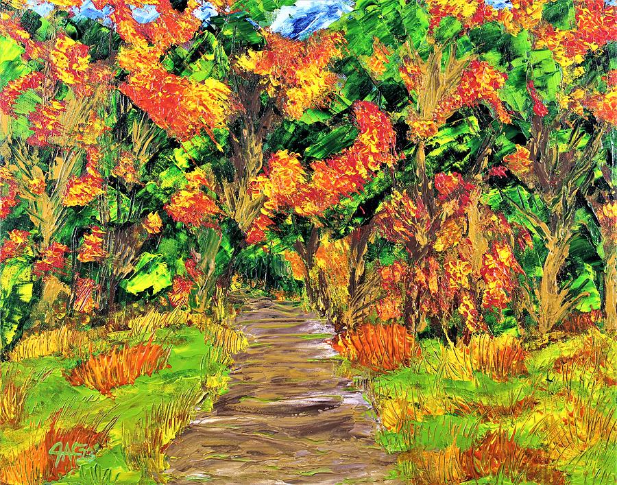 The Colors Of Fall Painting by J A George AKA The GYPSY