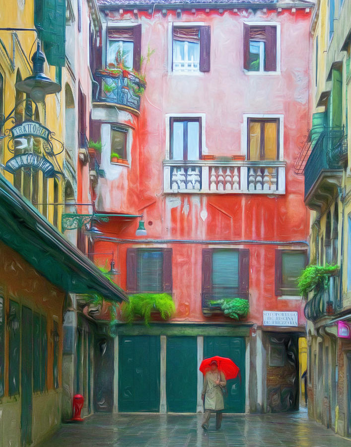 The Colors of Rain in Venice Photograph by Lindsay Thomson