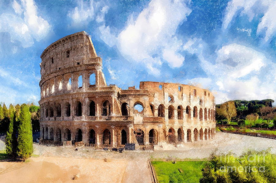 The Colosseum Digital Art by Jerzy Czyz