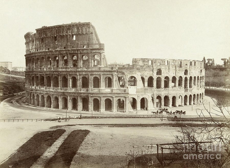 THE COLOSSSEUM IN ROME, c1890 Photograph by Granger