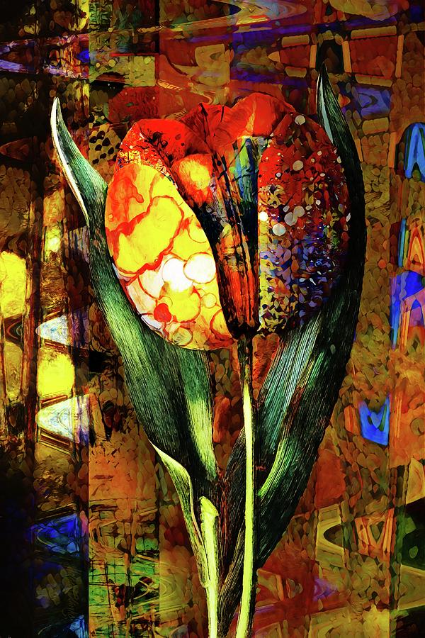 The Colourful Tulip Digital Art By Helga Blanke Pixels