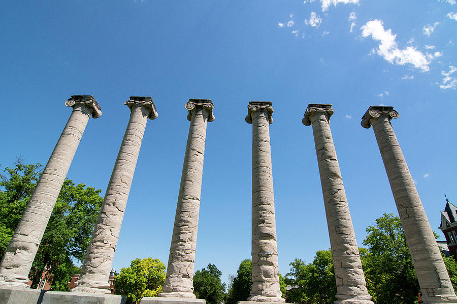 The Columns at Mizzou color Photograph by Steve Stuller