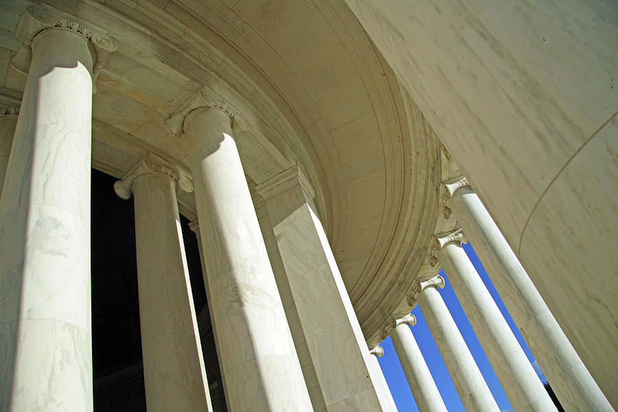 The Columns Of The Jefferson Memorial Photograph