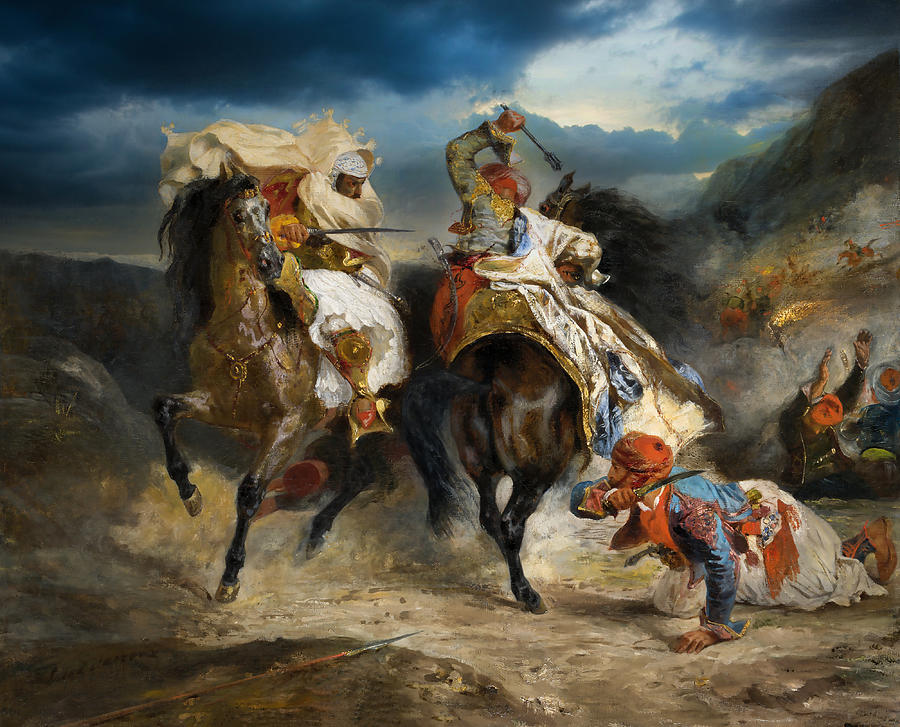 The Combat of the Giaour and Hassan Photograph by Carlos Diaz