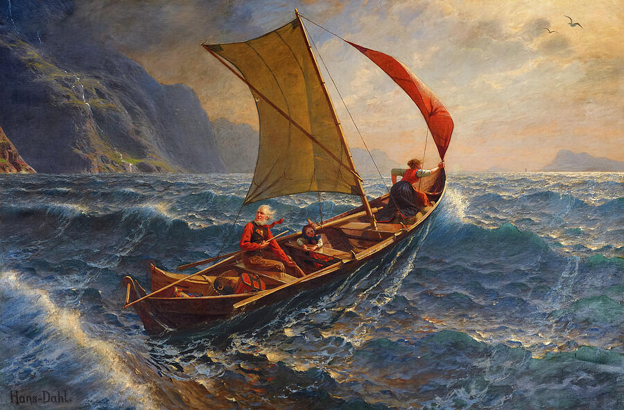 The Coming Storm by Hans Dahl Painting by Norwegian painter Hans Dahl ...