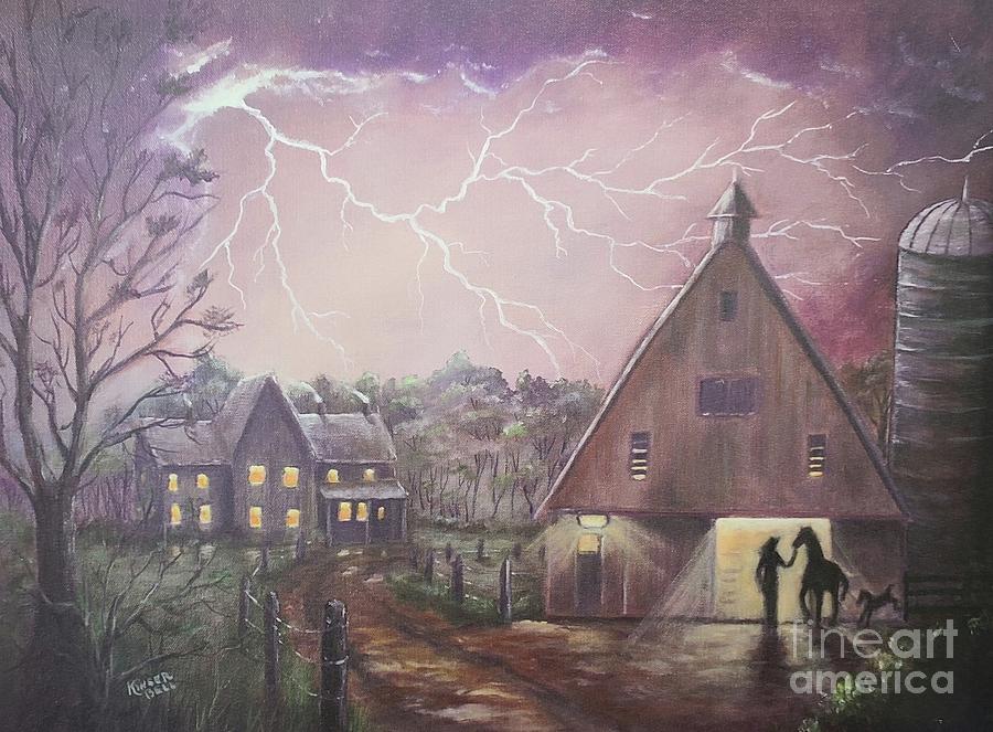 The Coming Storm Painting by Marlene Kinser Bell - Fine Art America