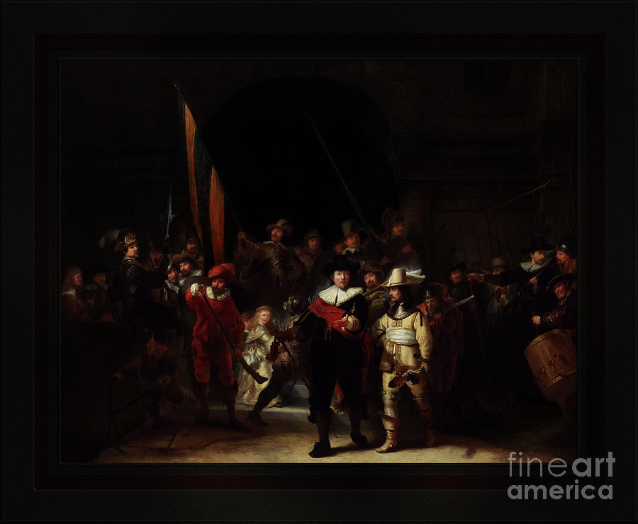 The Company of Captain Banning Cocq by Gerrit Lundens Classical Art Reproduction Painting by Rolando Burbon