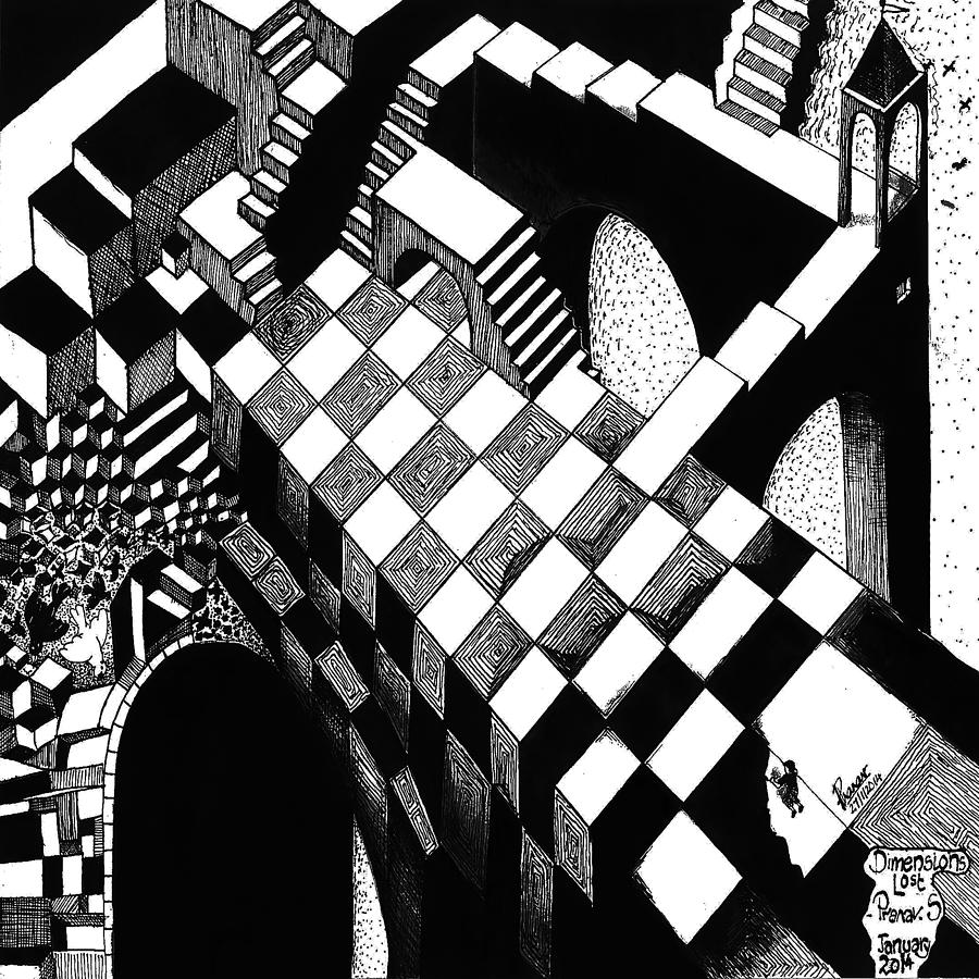 The Complex World Of M C Escher S Prints Painting By Emma Ava Fine Art America