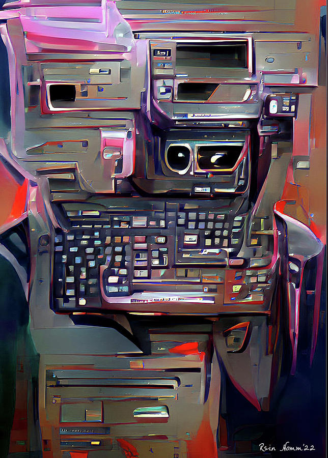 The Computers Self Portrait Digital Art by Rein Nomm