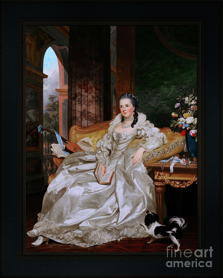 The Comtesse dEgmont Pignatelli by Alexander Roslin Remastered Xzendor7 Classical Reproductions Painting by Rolando Burbon